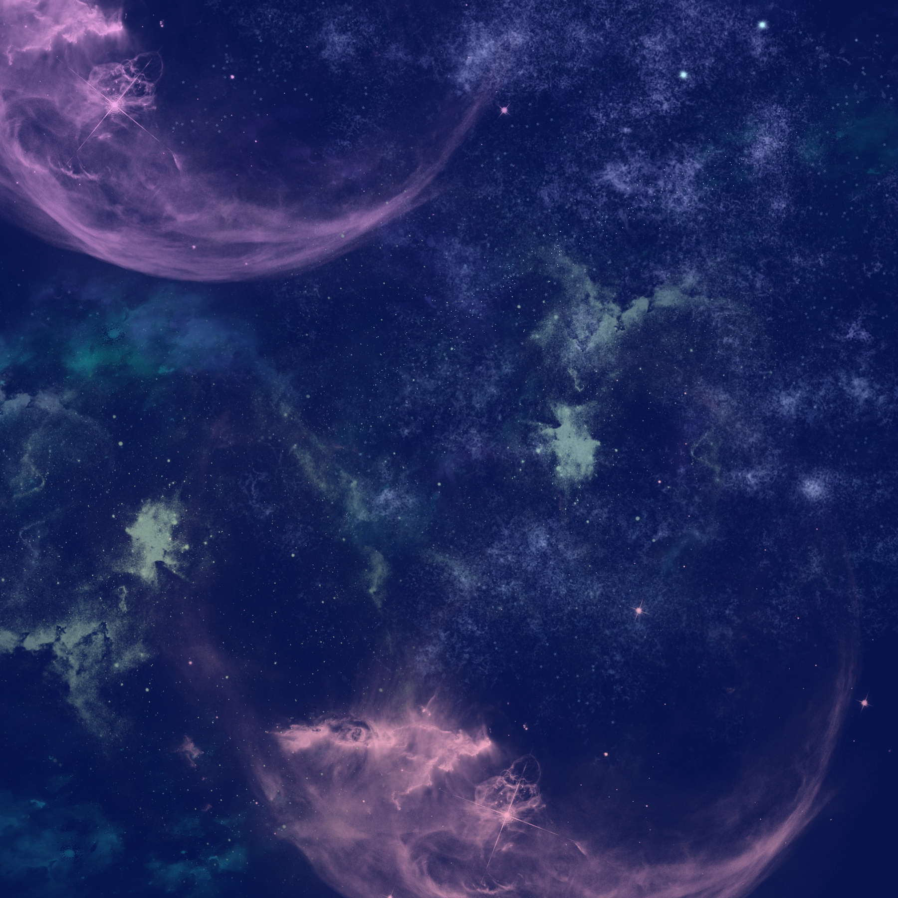 Colorful Galaxy Background 